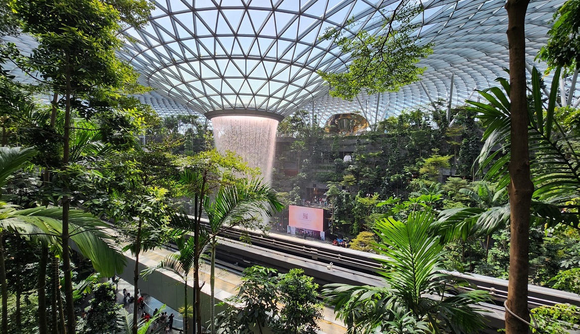 View of Jewel waterfall at Hot tomato