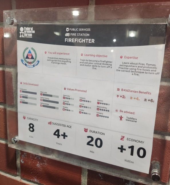 KidZania scdf information